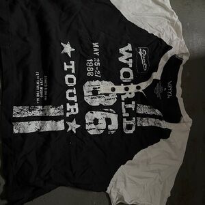 Black and white tshirt